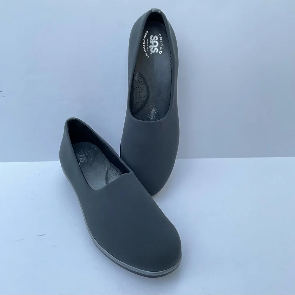 SAS Bliss Tripad Comfort Slip On Cushioned Shoes Gray size 11 Wide Width - Picture 8 of 11
